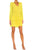 Designer Short Dress in Bright Yellow
