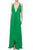 Multi-way Halter Style Luxury Dress In Emerald Green