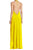 Multi-way Halter Style Yellow Plunging Neckline Dress