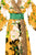 Yellow Wrap Dress-Floral Print