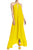 Multi-way Halter Style Yellow Plunging Neckline Dress