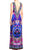 Long Maxi Dress in Blue Fuchsia