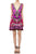 Designer Short Dress in Fuchsia