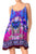 Short Cami Dress in Blue Fuchsia