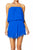 Off Shoulder Short Dress in Blue