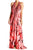 Multiways To Wear Tulip Print Maxi Dress in Coral