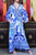 Long Wrap Dress in Blue-CHN