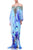 Long Kaftan dress in blue