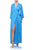 Blue Maxi Wrap Dress